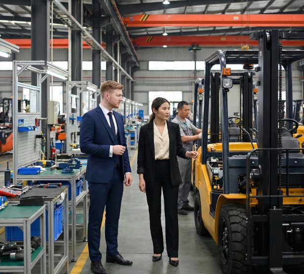 Fabrieksbezoek op de productievloer in China